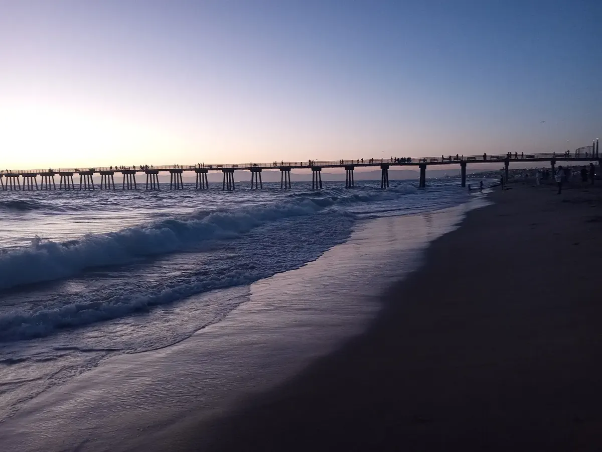 Hermosa Beach Pier at sunset